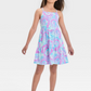 Vestido regata tamanho XL para meninas da Cat &amp; Jack em tie-dye azul