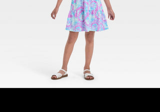 Vestido regata tamanho XL para meninas da Cat &amp; Jack em tie-dye azul