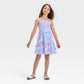 Vestido regata tamanho XL para meninas da Cat &amp; Jack em tie-dye azul