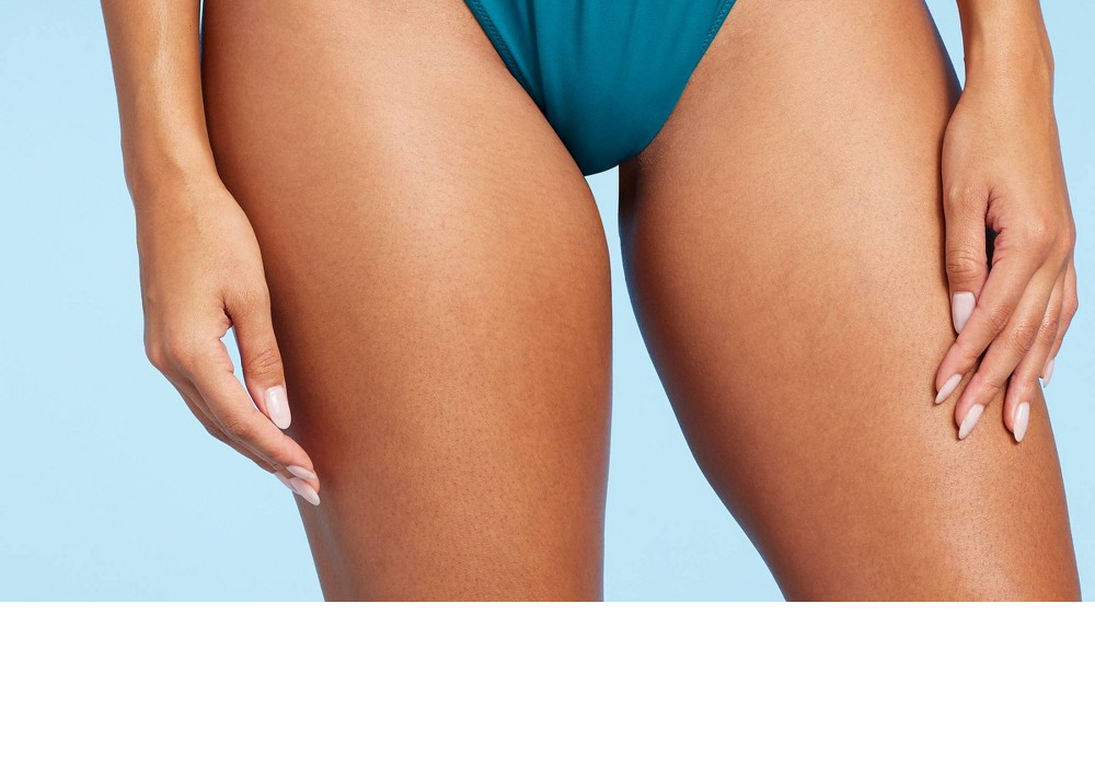 Calcinha de biquíni ultra alta Shade &amp; Shore Teal Blue para mulheres, tamanho XL