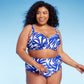 Top de biquíni feminino Kona Sol azul com aro, tamanho 22