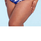Calcinha de biquíni feminina Kona Sol de cintura alta, azul, tamanho 2X