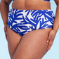 Calcinha de biquíni feminina Kona Sol de cintura alta, azul, tamanho 2X