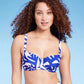 Top de biquíni feminino com aro Kona Sol azul - tamanho 14