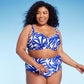 Top de biquíni feminino Kona Sol com aro azul, tamanho 16