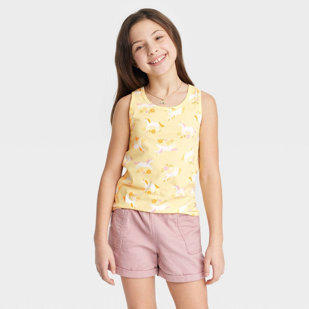 Regata Cat &amp; Jack Yellow Girls Relaxed Fit, tamanho P