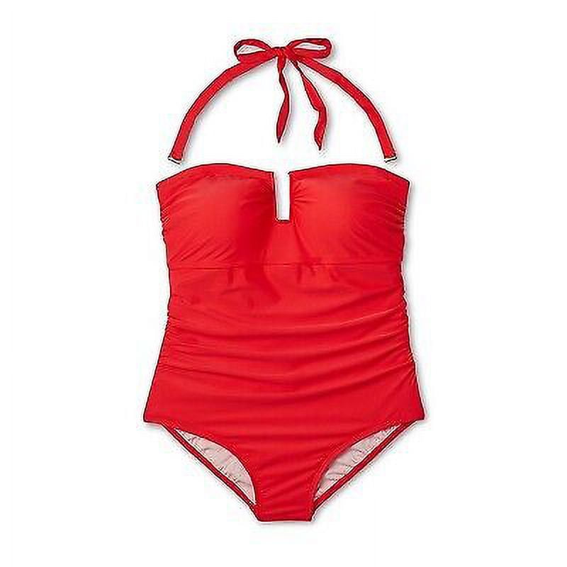 Maiô Kona Sol com cobertura total em vermelho - tamanho 17 feminino