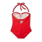 Maiô Kona Sol com cobertura total em vermelho - tamanho 17 feminino