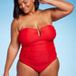 Maiô Kona Sol com cobertura total em vermelho - tamanho 17 feminino