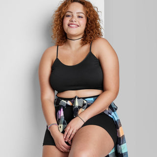 Regata feminina preta sem costura da Wild Fable - tamanho XXL