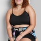 Regata feminina preta sem costura da Wild Fable - tamanho XXL