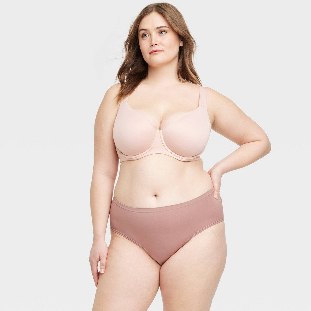 Roupa íntima hipster sem costura feminina Auden, roxa, tamanho XXL