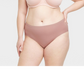 Roupa íntima hipster sem costura feminina Auden, roxa, tamanho XXL