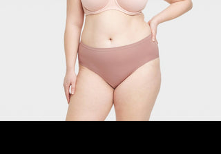 Roupa íntima hipster sem costura feminina Auden, roxa, tamanho XXL