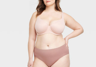 Roupa íntima hipster sem costura feminina Auden, roxa, tamanho XXL