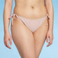 Calcinha de biquíni feminina Wild Fable XS marrom com amarração lateral Cheeky