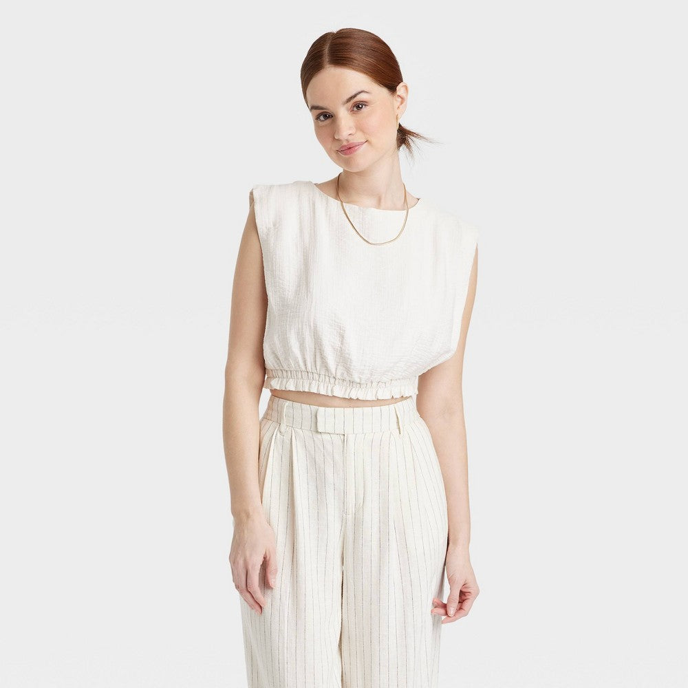 Regata Slim Fit A New Day em creme, tamanho P