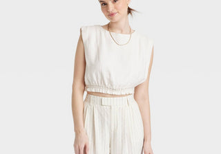 Regata Slim Fit A New Day em creme, tamanho P