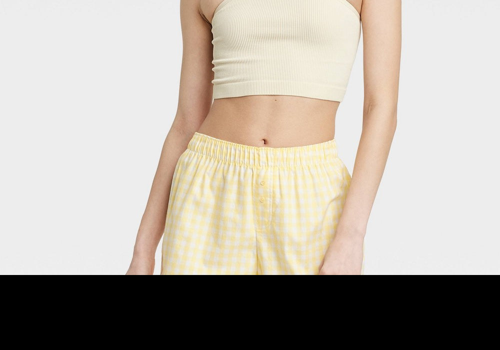 Colsie White Halter Brami para mulheres tamanho M