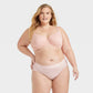Roupa íntima hipster feminina Auden de algodão elástico rosa, tamanho 2X