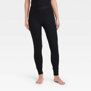 Calça de pijama feminina canelada macia, preta, tamanho GG, Stars Above