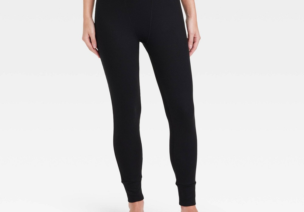 Calça de pijama feminina canelada macia, preta, tamanho GG, Stars Above