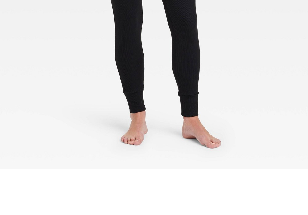 Calça de pijama feminina canelada macia, preta, tamanho GG, Stars Above