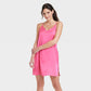 Camisola feminina de cetim rosa Stars Above, tamanho G