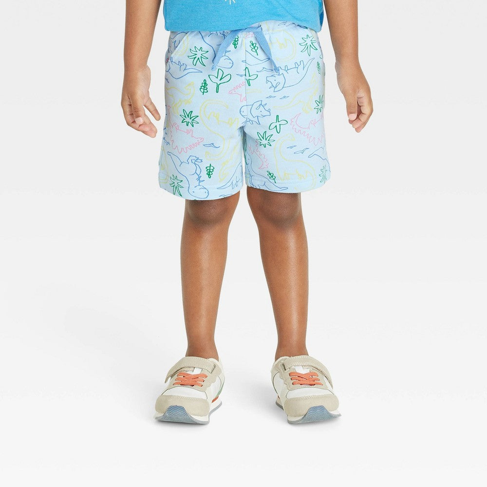 Shorts French Terry Azul para Meninos Pequenos da Cat &amp; Jack - Tamanho 3T