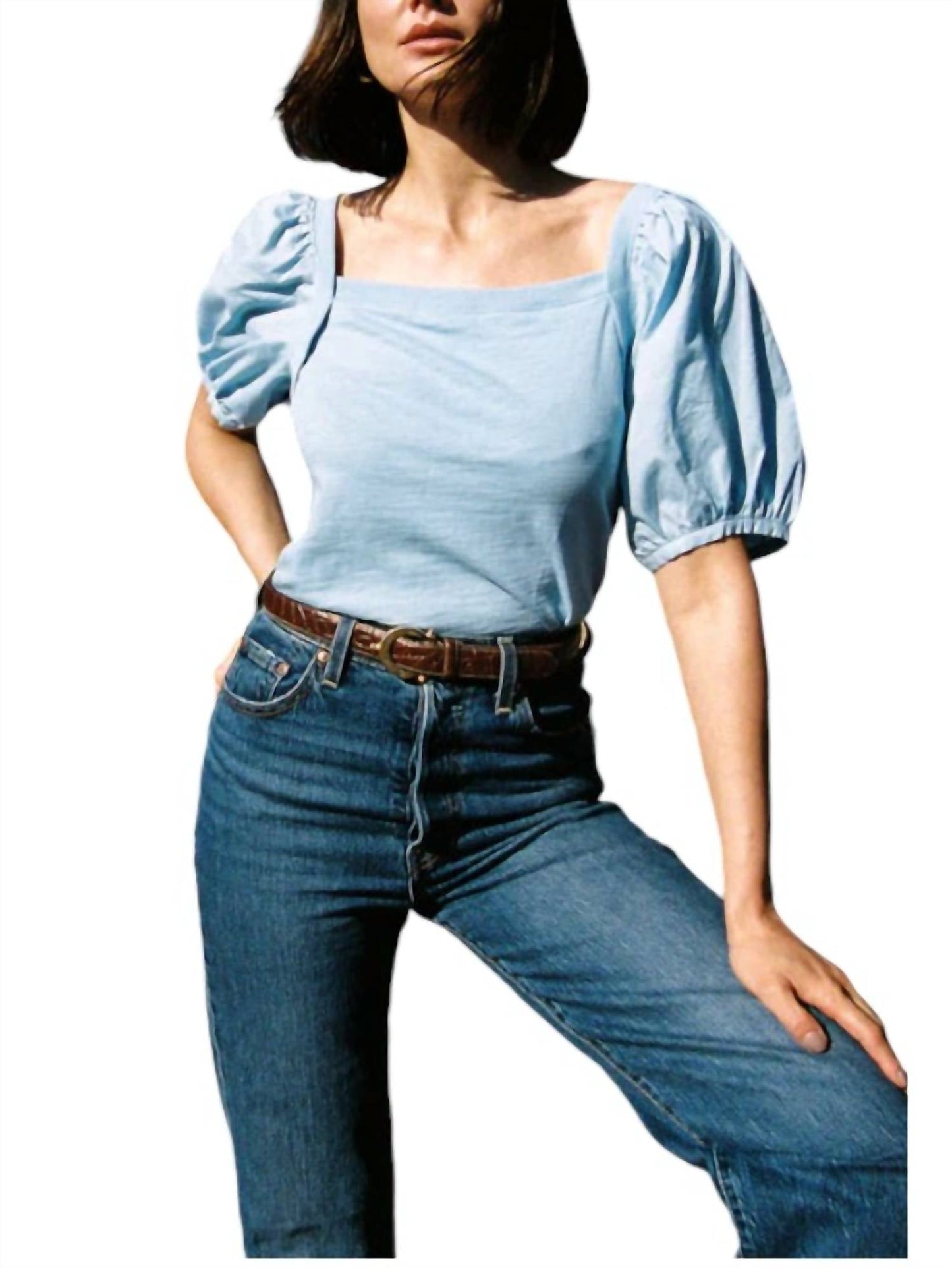 Nation Ltd - Naya Puff Sleeve Top