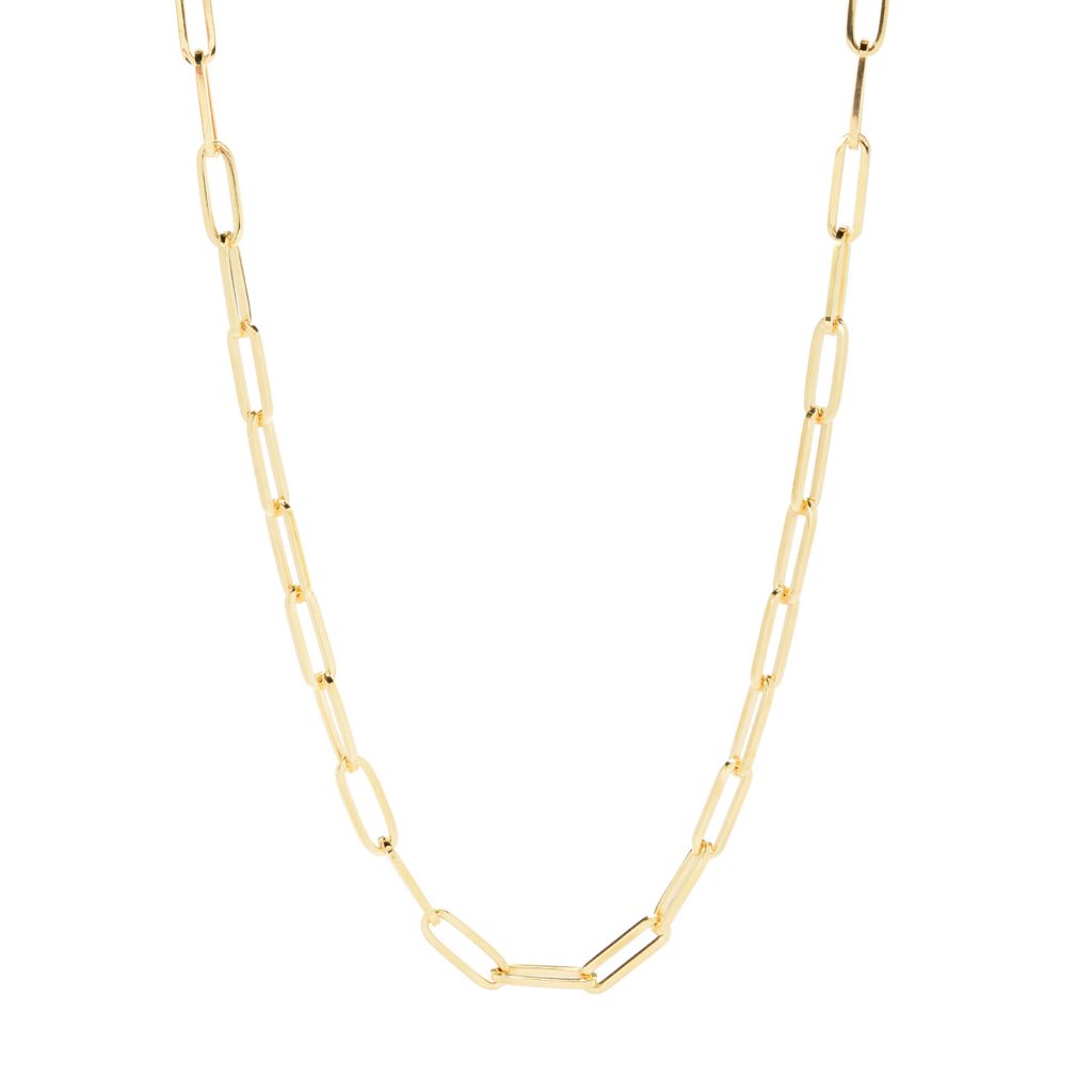oromio-14k-gold-sterling-silver-tubing-choice-of-length-paperclip-link-necklace