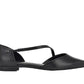 Calvin Klein Sannie D'orsay Bico Fino Flat Preto Feminino Tamanho 8,5 M