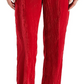 Calça Steve Madden Mercer Crushed Velvet Vermelha