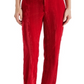 Calça Steve Madden Mercer Crushed Velvet Vermelha