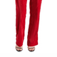 Calça Steve Madden Mercer Crushed Velvet Vermelha