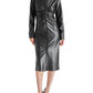 Vestido camisa de couro sintético Steve Madden Mclain preto