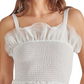 Blusa de tule franzido Steve Madden Rhiannon branca