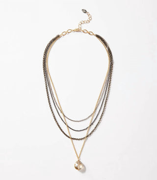 Anne Vaughan - Crystal Multistrand Necklace