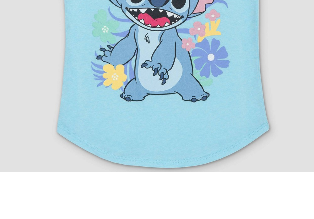 Camiseta gráfica Lilo &amp; Stitch Blue Girls tamanho P