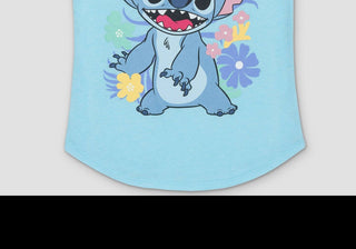 Camiseta gráfica Lilo &amp; Stitch Blue Girls tamanho P