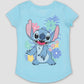 Camiseta gráfica Lilo &amp; Stitch Blue Girls tamanho P