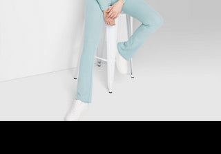 Leggings caneladas Wild Fable Slate Blue para mulheres, tamanho XXS