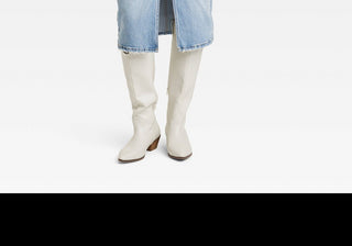 Saia midi jeans de cintura alta com lavagem clara para mulheres - tamanho 10, linha universal