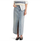Saia jeans Levi's Premium Ankle Column Feminina Azul Claro Lavado