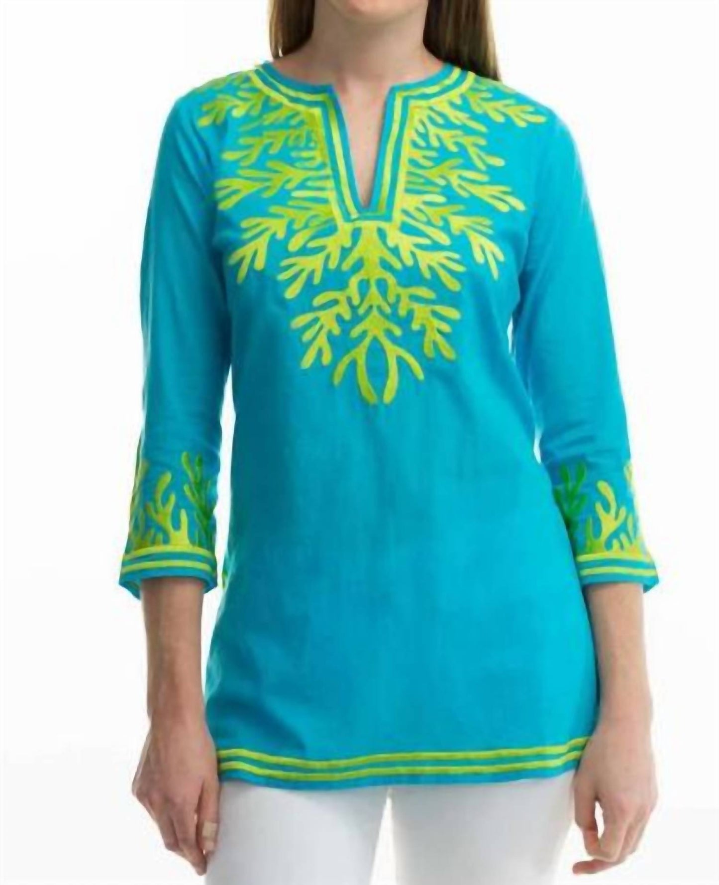 Gretchen Scott - Cotton Embroidered Reef Tunic