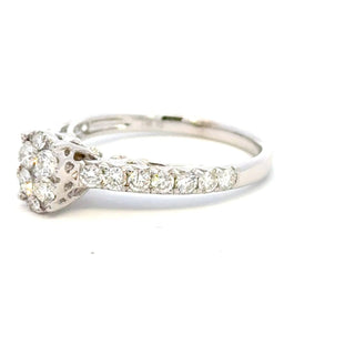 Aamiaa - Anel de noivado com diamantes naturais de 0,82 quilates
