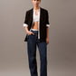 Calvin Klein Womens Soft Crepe Blazer Black Size 4