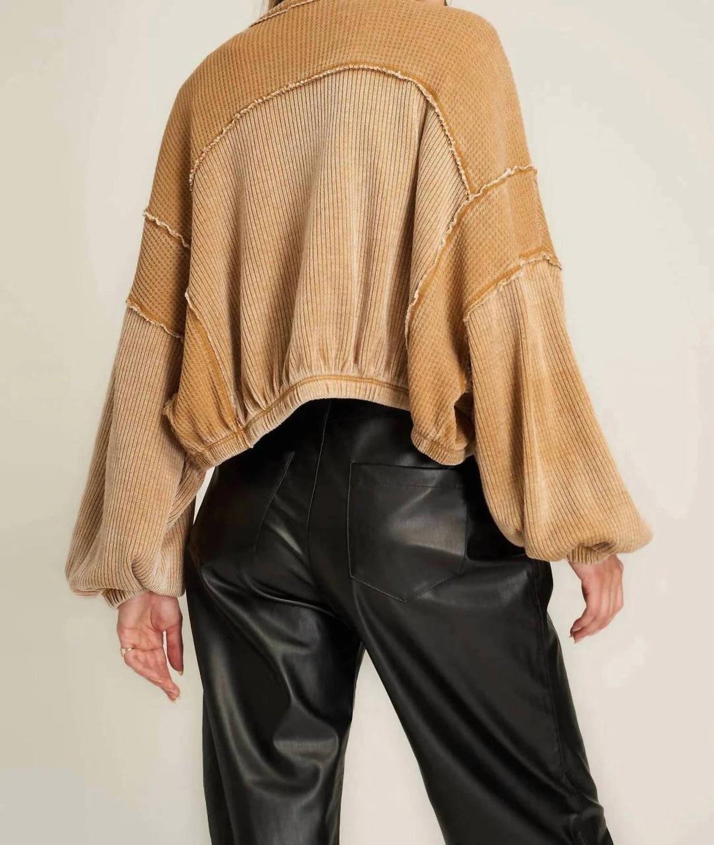 Project Social T - Too Cool Seamed Burnout Shrug