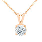 Diana M Jewels - 14kt 1.50 Cts Lab Grown Diamond Solitaire Pendant 16" Necklace