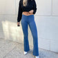 Free People - Women's Penny Pull-On Flare Jeans